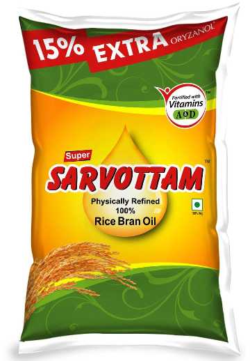 Super Sarvottam Physically Refined Rice Bran Oil 1 L